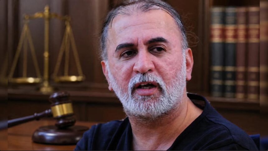 Former Tehelka editor Tarun Tejpal outside court during the 2013 sexual assault case proceedings.