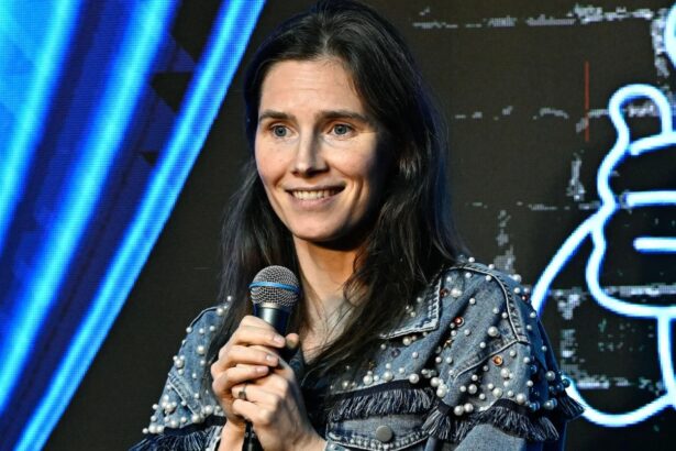 Amanda Knox performs her comedy show Cartwheel at the Edinburgh Fringe Festival
