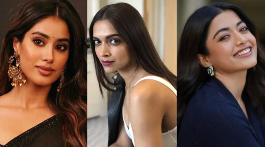 Hunterfly 026 08 11 202937 Allu Arjun with reported Raaka cast Deepika Padukone Janhvi Kapoor and Rashmika Mandanna