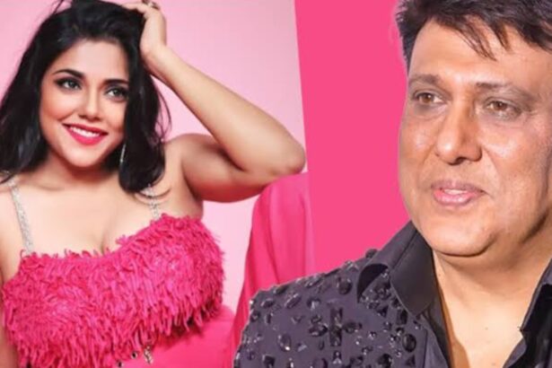 Govinda and Komal Rani Swarnkar at Mumbai airport