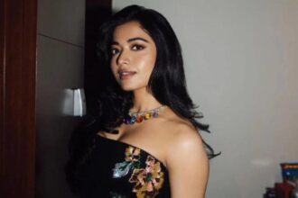 Rashmika Mandanna during her recovery after suffering a hip injury while shooting Mysaa