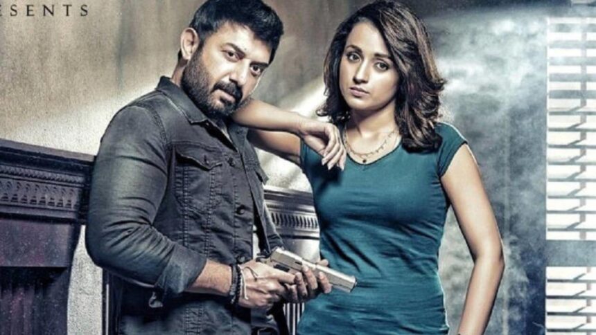 Arvind Swamy and Trisha in Sathuranga Vettai 2