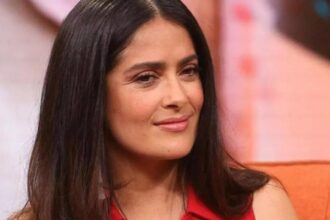 Salma Hayek shares a sweet moment with her grandson after becoming a grandmother