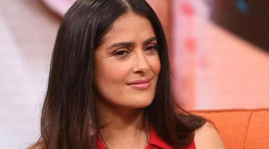 Salma Hayek shares a sweet moment with her grandson after becoming a grandmother