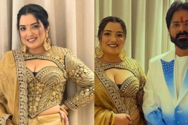 Amrapali Dubey during her appearance on Bhojpuri Bawaal