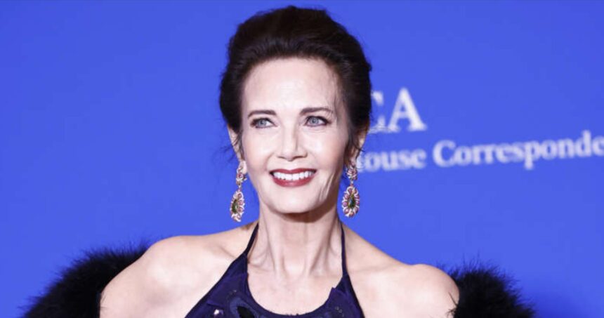 Lynda Carter, best known for her iconic portrayal of Wonder Woman, celebrating her legendary television and entertainment career