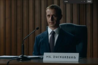 Jeremy Strong as Mark Zuckerberg in The Social Reckoning trailer