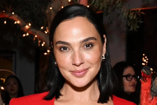 Gal Gadot in a red dress at The Runner afterparty in Los Angeles