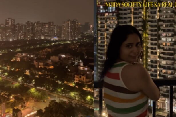 Hunterfly 026 08 30 183000 A Noida woman showcases her rented society apartment with modern amenities in a viral Instagram video