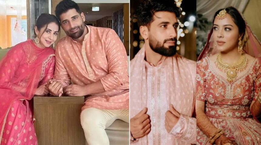 Mohsin Akhtar Mir with wife Nidhaa Bhatt in unseen wedding photos