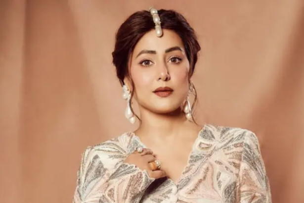 Hina Khan attends a public event while sharing an update on her recovery after breast cancer treatment.