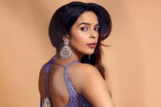 Mallika Sherawat during the announcement of The Traitors Season 2 on Amazon Prime Video.