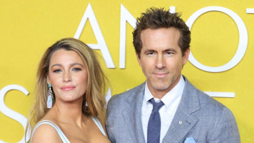 Blake Lively and Ryan Reynolds at a Wrexham match at Yankee Stadium