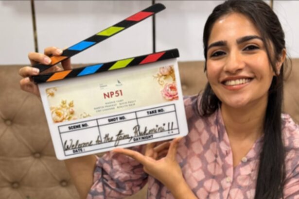 Rukmini Vasanth shares first look of her Malayalam film with Nivin Pauly