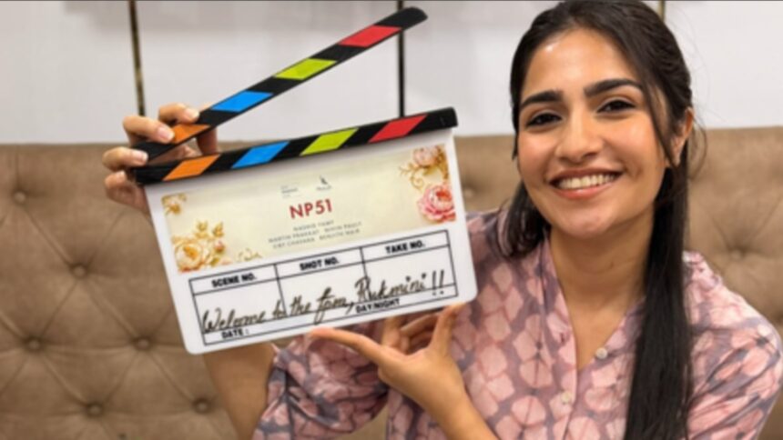 Hunterfly 2026 08 11 200121 Rukmini Vasanth shares first look of her Malayalam film with Nivin Pauly