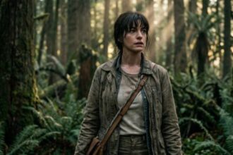Anne Hathaway in The End of Oak Street dinosaur thriller