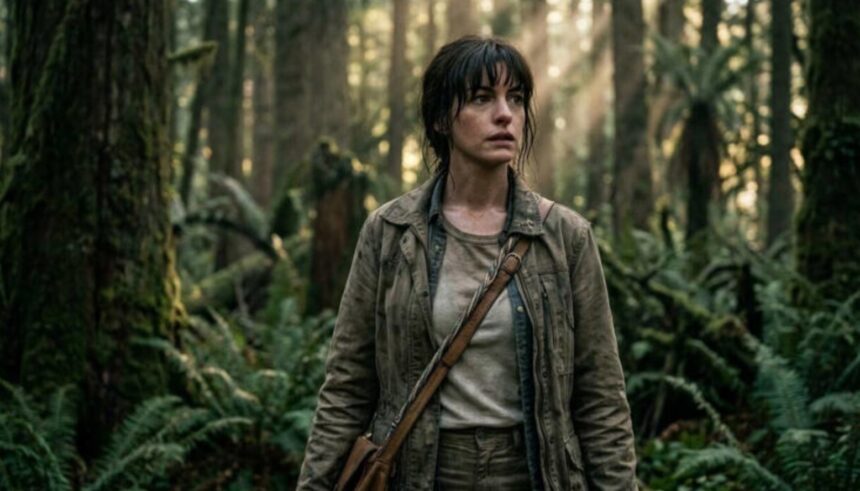 Hunterfly 2026 08 11 200511 Anne Hathaway in The End of Oak Street dinosaur thriller