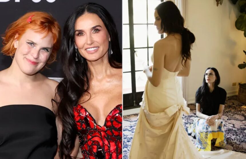 Hunterfly 2026 08 16 173502 Demi Moore and Tallulah Willis during Tallulah’s Balenciaga wedding dress fitting
