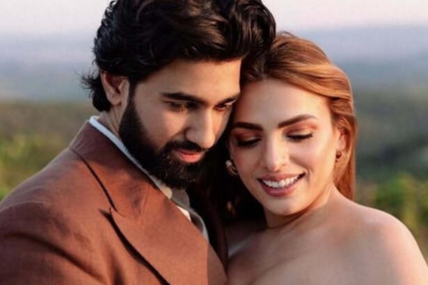 Sukriti Kakar and Shoumik Shetty after their engagement in Tuscany