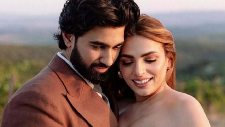Sukriti Kakar and Shoumik Shetty after their engagement in Tuscany