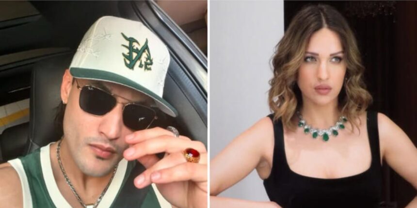 Asim Riaz and Himanshi Khurana during their relationship