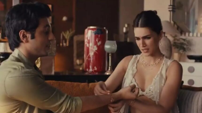 Kriti Sanon in GIVA's Raksha Bandhan campaign wearing a modern ethnic outfit that sparked an online debate
