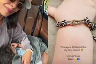 Hunterfly 2026 08 30 183202 Priyanka Chopra's daughter Malti Marie sends the first Rakhi to Parineeti Chopra's son Neer