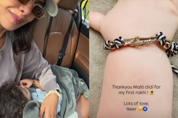 Priyanka Chopra's daughter Malti Marie sends the first Rakhi to Parineeti Chopra's son Neer