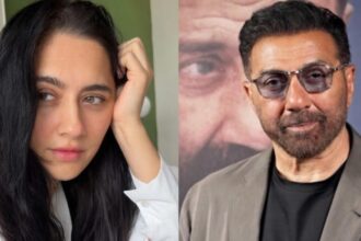 Sunny Deol and Sanjeeda Shaikh during promotions for Ikka.