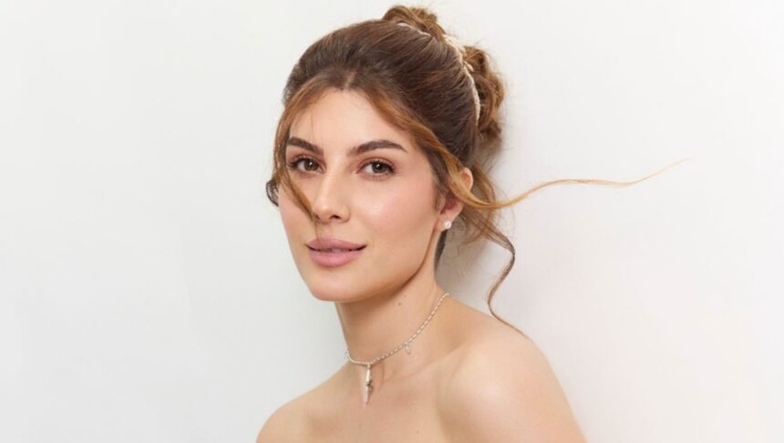 Elnaaz Norouzi during promotions for her Hollywood film The Fix