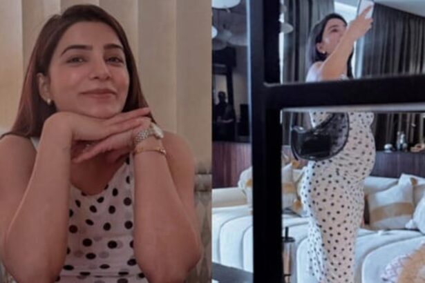 Hunterfly 26 08 30 180657 Pregnant Samantha Ruth Prabhu flaunts her baby bump and pregnancy glow in a new social media photo