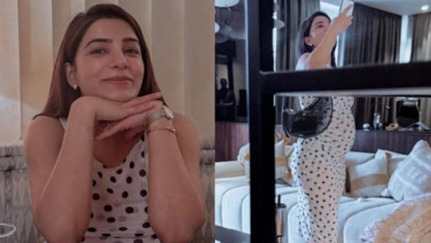 Hunterfly 26 08 30 180657 Pregnant Samantha Ruth Prabhu flaunts her baby bump and pregnancy glow in a new social media photo