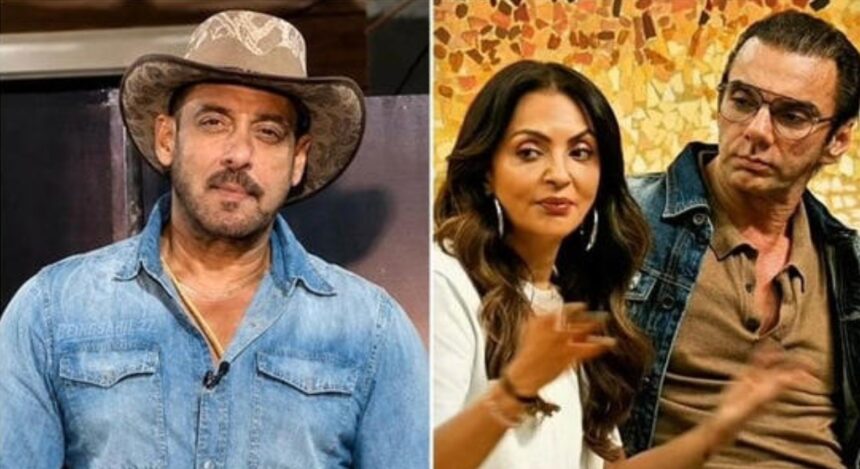 Salman Khan and Sohail Khan during an emotional conversation on Alliance.