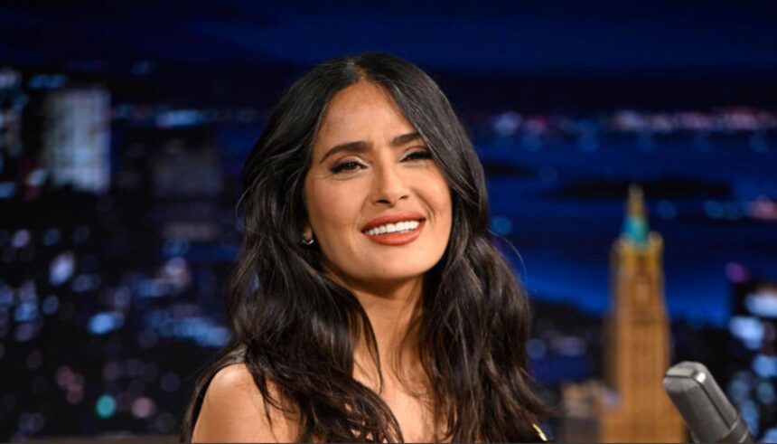 Hunterfly 6 08 13 201605 Salma Hayek holds her stepson François Pinault Jr.’s newborn baby