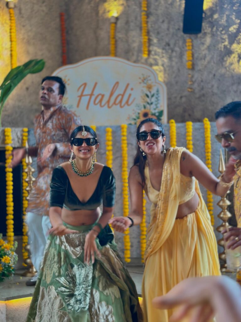 Jennifer Offers a Glimpse Into Her Haldi Celebration