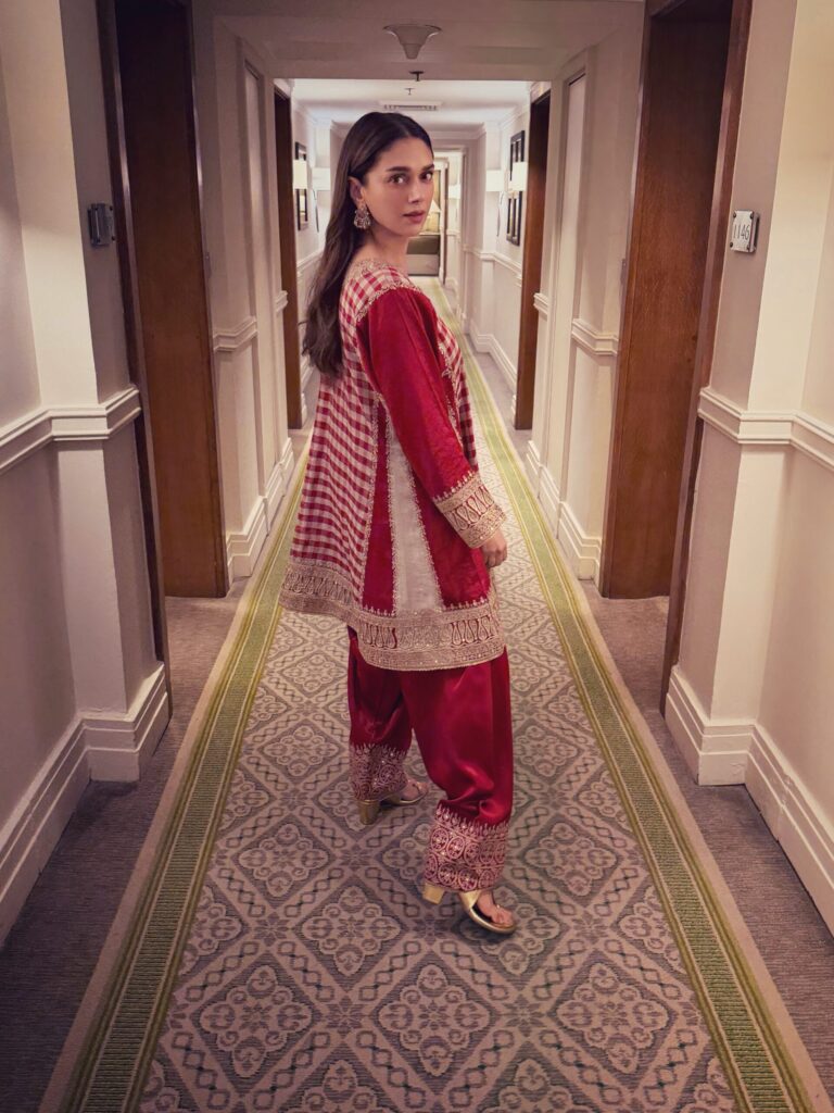 Aditi turns up the drama in a red choga
