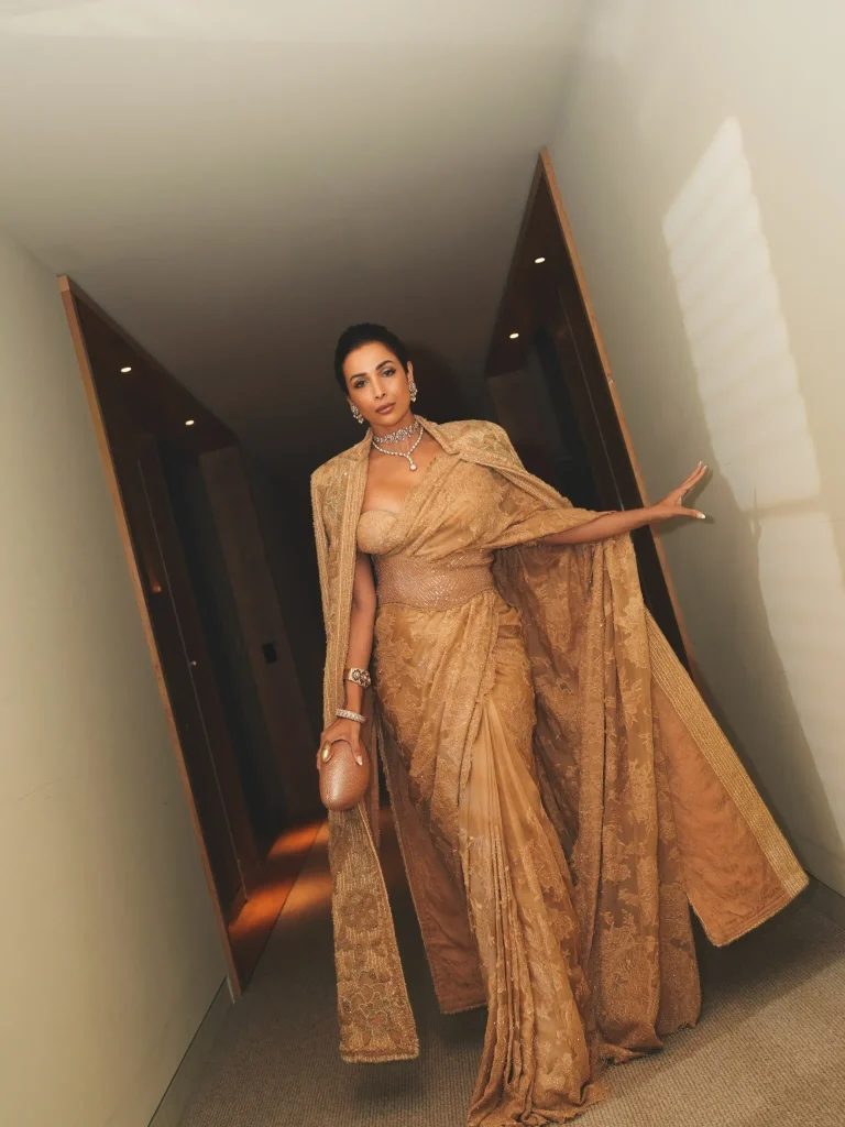 Hunterfly 786971471 18617937157063587 6784500655495095604 n 11zon 768x1024 1 Why the saree-and-jacket combination works