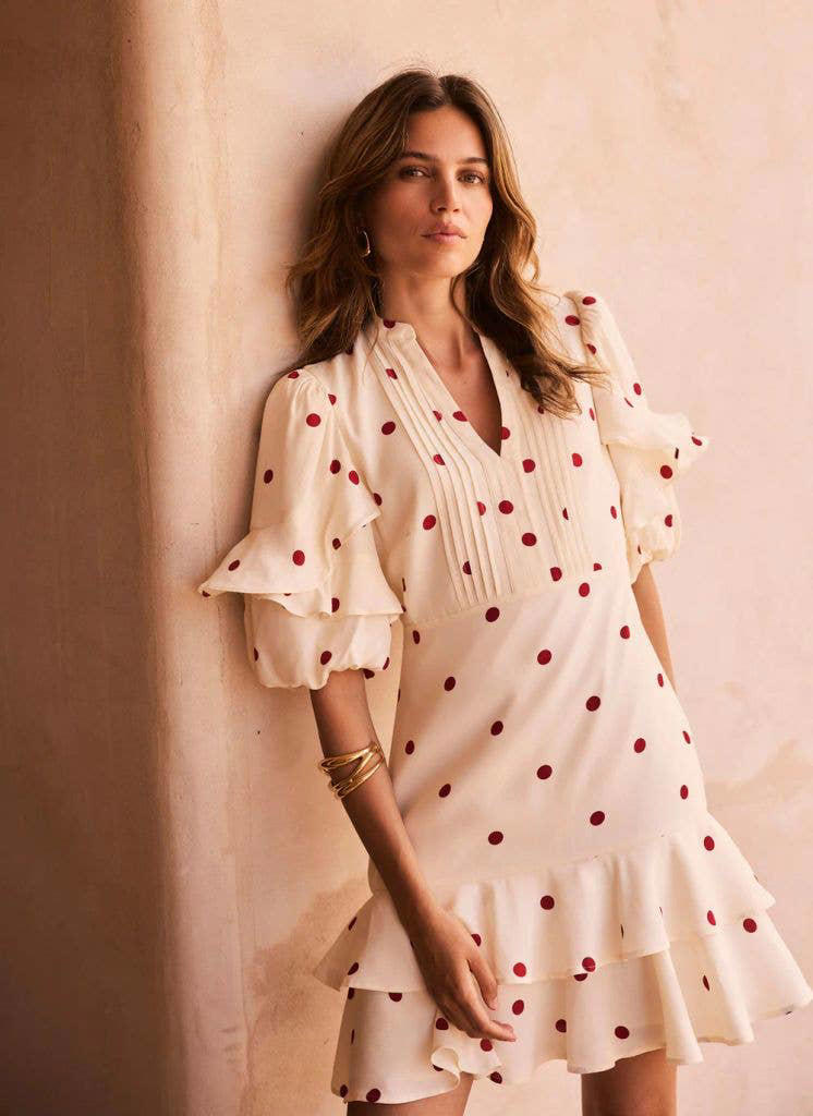 9. Statement Evening Polka Dot Dresses