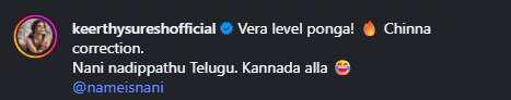 Hunterfly dfsdfsdfds Why Keerthy's Comment Is Going Viral