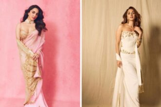 Hunterfly t 2026 08 02 192036 Kiara Advani wearing elegant ethnic outfits, including sarees and designer traditional ensembles.