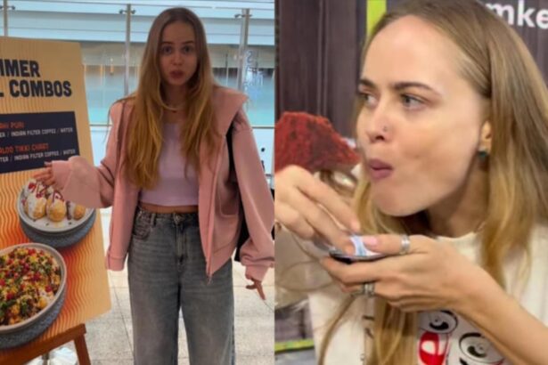 Hunterfly t 2026 08 19 223716 Russian influencer Irina Rudakova reacts to pani puri prices in Mumbai and Dubai