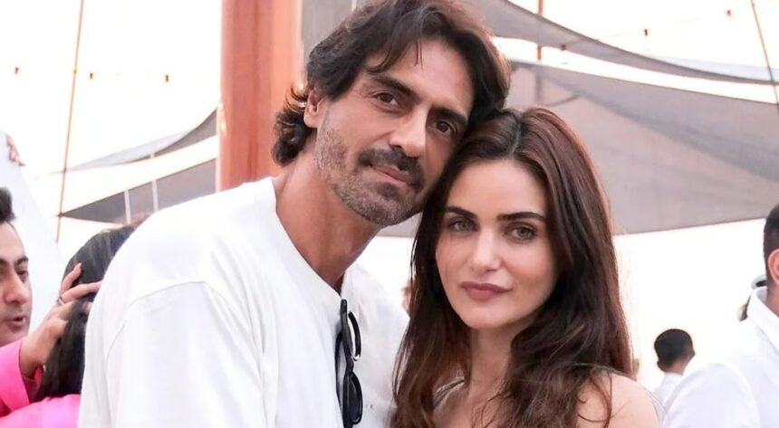 Arjun Rampal and Gabriella Demetriades together amid reports of their marriage in Goa