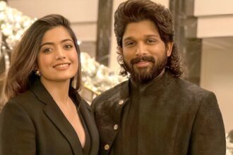 Rashmika Mandanna and Allu Arjun in Raaka