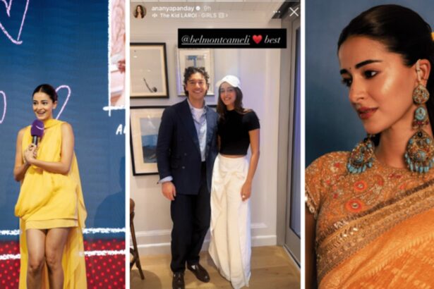 Ananya Panday at a recent public event during her international and Mumbai appearances