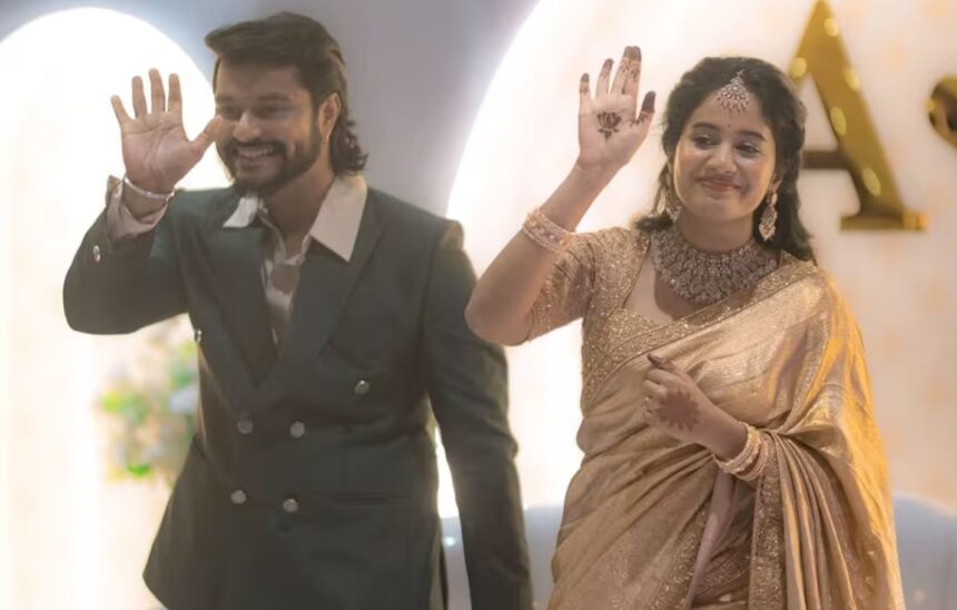 Hunterfly 026 09 16 211356 Brigida Saga and Anand Ram share a wedding photograph after their marriage