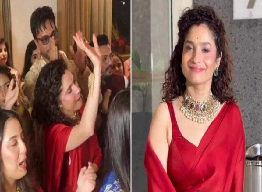 Ankita Lokhande during Ganpati puja as social media users react to viral videos