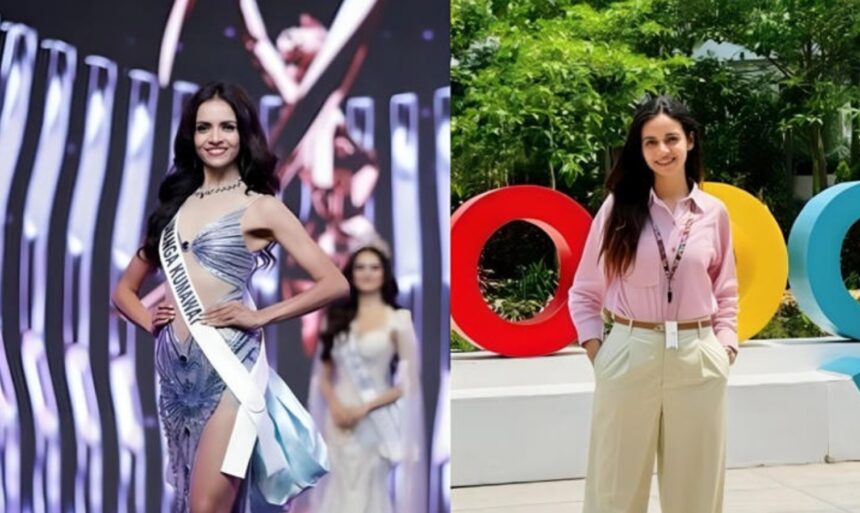 Miss Universe India finalist Umanga Kumawat at Google Bengaluru office