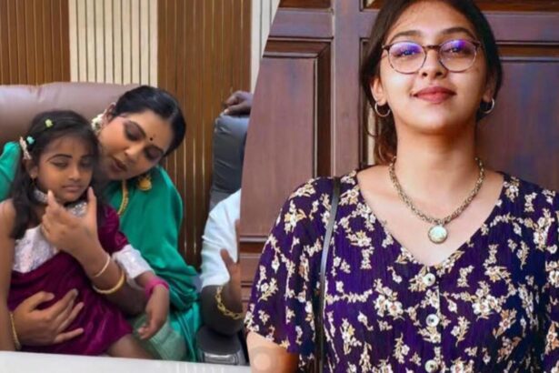 Hunterfly 026 09 20 180721 Lakshmi Menon in a green saree with Iman Annachi in viral recent photos