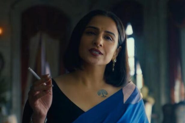 Hunterfly 026 09 20 211125 Vidya Balan as Kantha in Jailer 2 facing Rajinikanth