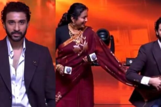 Raghav Juyal and Suma Kanakala dancing at The Paradise event